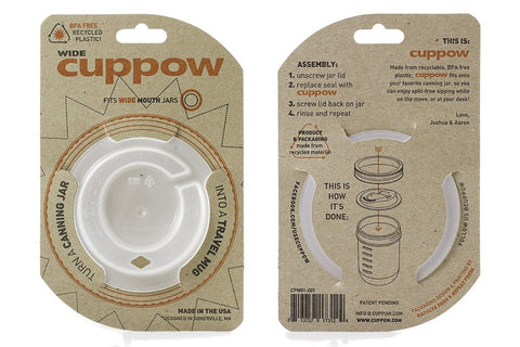 Cuppow Jar Drinking Lid - Wide Mouth